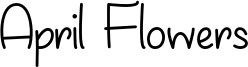 April Flowers - OTF.otf