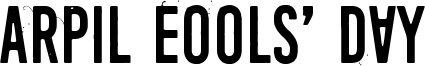 April Fools' Day Silly vrs.ttf