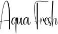 Aqua Fresh Font