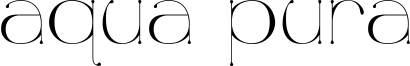 Aqua Pura Font