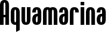 Aquamarina Font