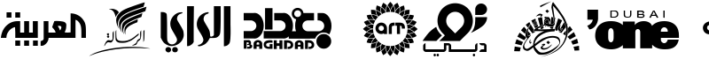 Arab TV logos Font