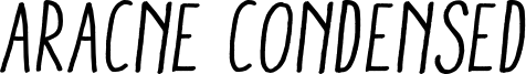 ARACNE-CONDENSED_regular_italic.otf