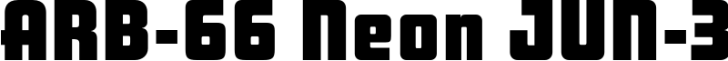 ARB 66 Neon Block JUN-37.otf