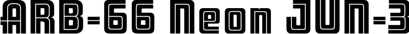ARB 66 Neon Line JUN-37.otf