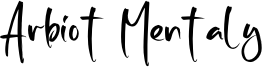 Arbiot Mentaly Font