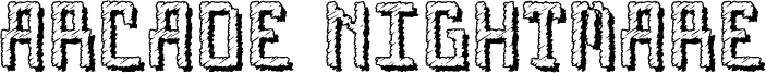 Arcade Nightmare Font