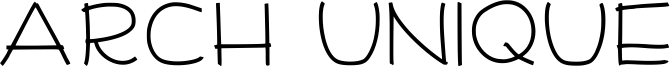 Arch Unique Font
