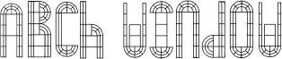 Arch Window Font