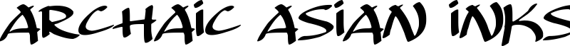 Archaic Asian Inks Font