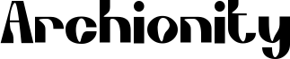 Archionity Font