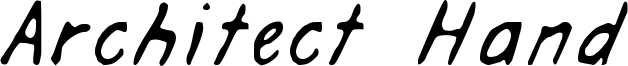 Architect Hand Font