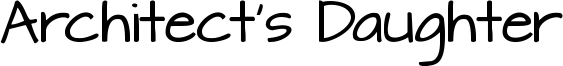 Architect's Daughter Font