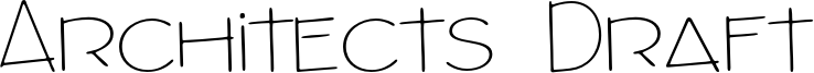 Architects Draft Font