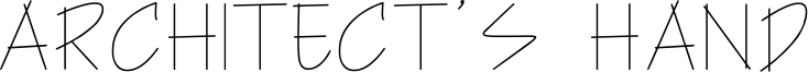 Architect's Hand Font