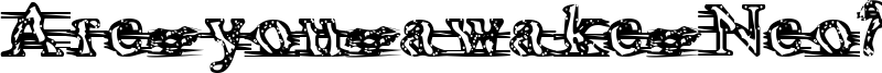 Are you awake Neo? Font