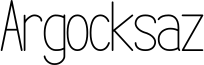 Argocksaz Font