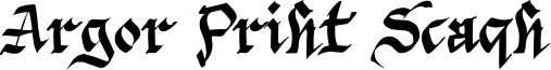 Argor Priht Scaqh Font