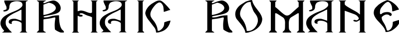 Arhaic Romanesc Font