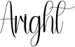 Aright Font