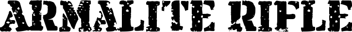 Armalite Rifle Font