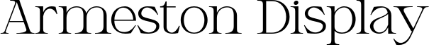 Armeston Display Font