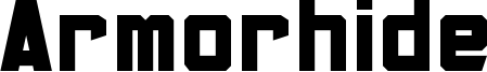 Armorhide Font