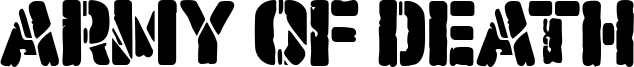 Army of Death Font