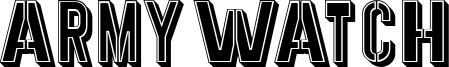 Army Watch Font