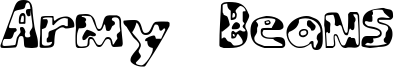 Army Beans Font