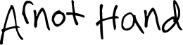 Arnot Hand Font