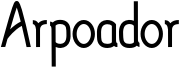 Arpoador.otf