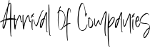 Arrival Of Companies Font