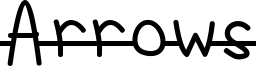 Arrows Font