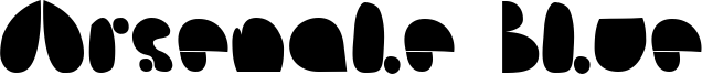Arsenale Blue Font