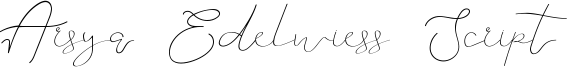 Arsya Edelwiess Script Font