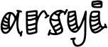 Arsyi Font