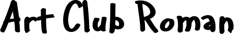 Art Club Roman Font