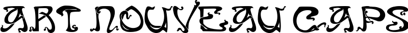 Art Nouveau Caps Font