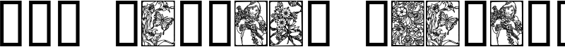 Art Nouveau Flowers Font