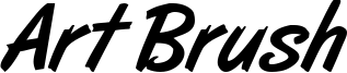 Art Brush Font