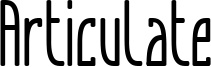 Articulate Font