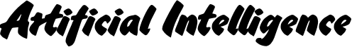 Artificial Intelligence Font