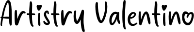 Artistry Valentino Font