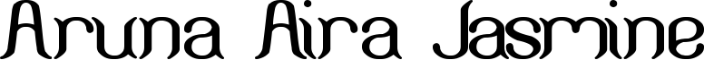 Aruna Aira Jasmine Font