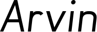 Arvin Italic.ttf