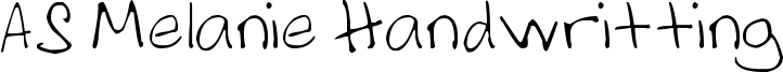 AS Melanie Handwritting Font