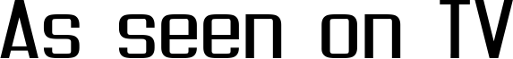 As seen on TV Font