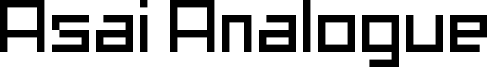 Asai Analogue Font