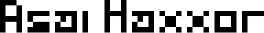 Asai Haxxor Font
